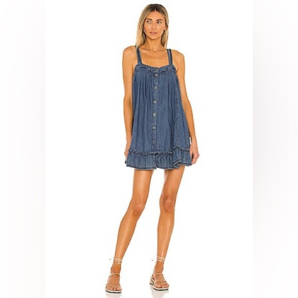 WILD ONE DENIM MINI DRESS IN MOONLIT NIGHT
Free People